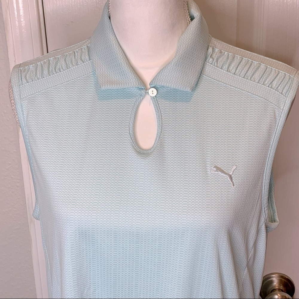 Puma Women’s Golf Shirt Sleeveless, collared, keyhole front button detailed  XL